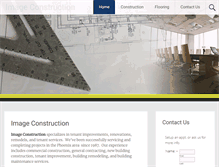 Tablet Screenshot of imageconstruction.com